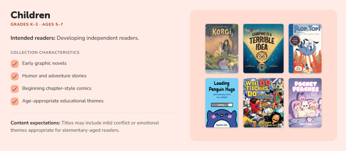 Comics Plus Children reader description